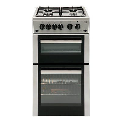Beko BDG582S Freestanding Gas Cooker, Silver